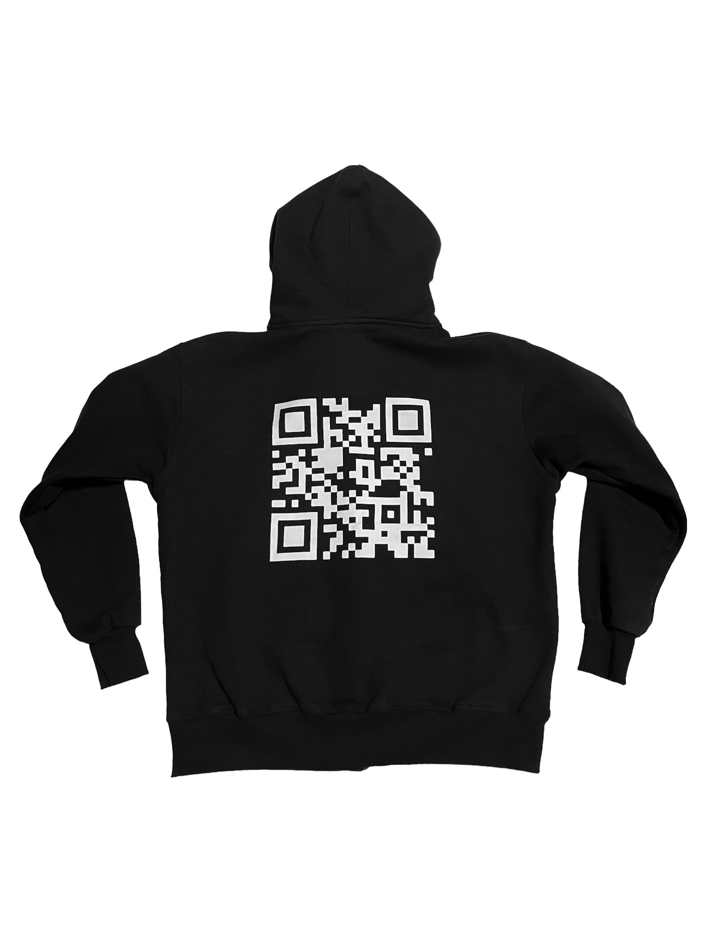 BLACK QR ZIP UP